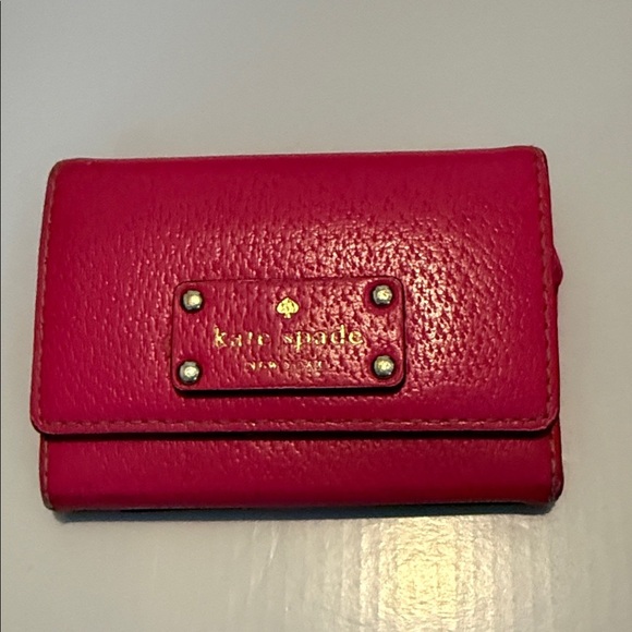 kate spade Accessories - Kate Spade Hot Pink Card Holder Wallet